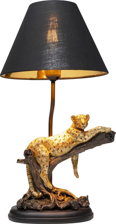 Lampa stołowa RELAX GEOPARD - czarny/złoty