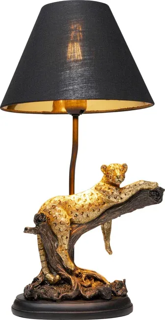 Lampa stołowa RELAX GEOPARD - czarny/złoty