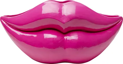 Wazon dekoracyjny LIPS - różowy