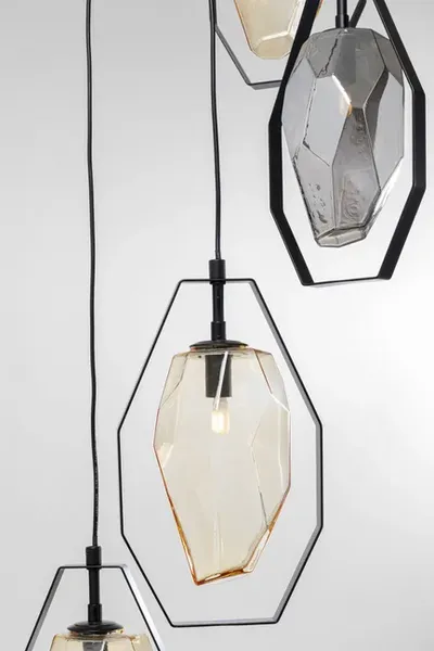 Lampa wisząca DIAMOND FEVER SPIRAL - czarny