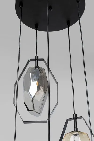 Lampa wisząca DIAMOND FEVER SPIRAL - czarny