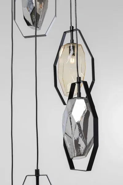 Lampa wisząca DIAMOND FEVER SPIRAL - czarny
