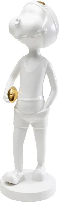 Figurka dekoracyjna BALL GIRL - biały/złoty