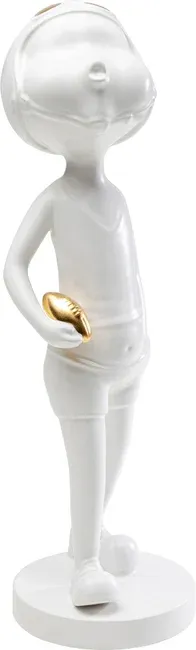 Figurka dekoracyjna BALL GIRL - biały/złoty