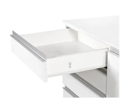 PROWADNICA ROLKOWA BASIC L=450 metal Lakier Biały