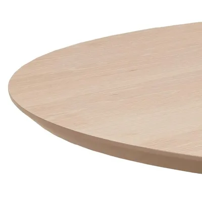 Stół okrągły TOWNSVILLE 100 cm - dąb bielony