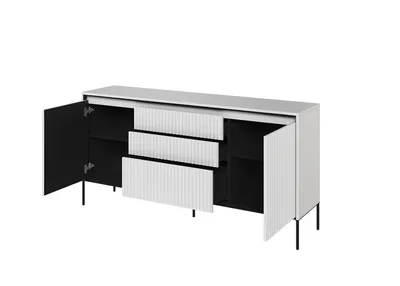 Komoda 2-drzwiowa z szufladami TREND TR-01 - biały