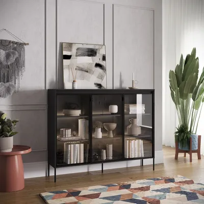 Witryna niska TREND TR-08 - czarny