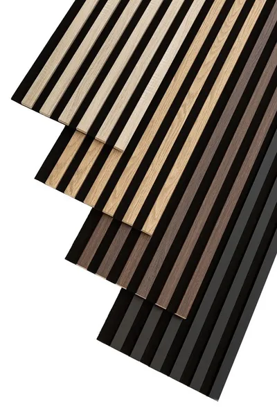 Lamele na filcu WOODLINE 2700x300 - czarny / dąb sonoma