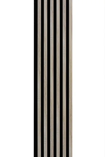 Lamele na filcu WOODLINE 2700x300 - czarny / dąb sonoma