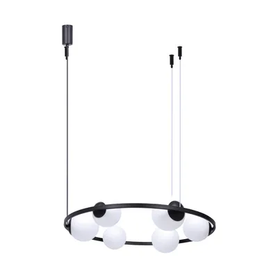 Lampa wisząca ORBIT 6 5007 - czarny/biały