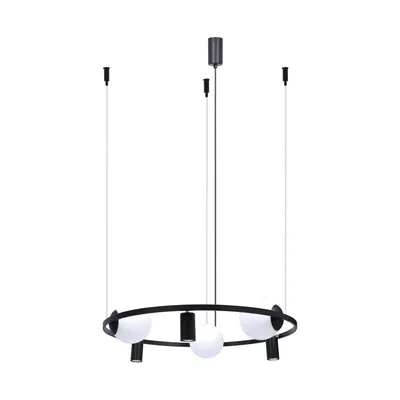 Lampa wisząca ORBIT 3+3 5006 - czarny/biały
