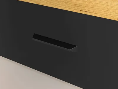 Łóżko z szufladą i stelażem COLT 10 90x200 - dąb craft/czarny