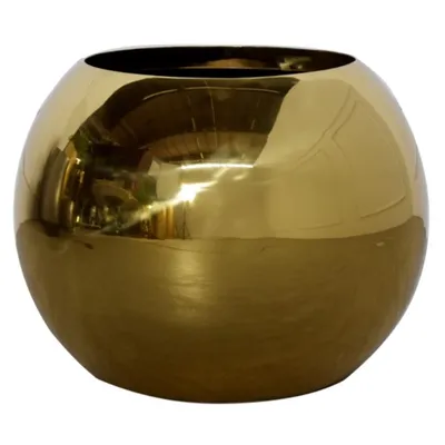 Donica metalowa 88226 48x40 - złoty połysk