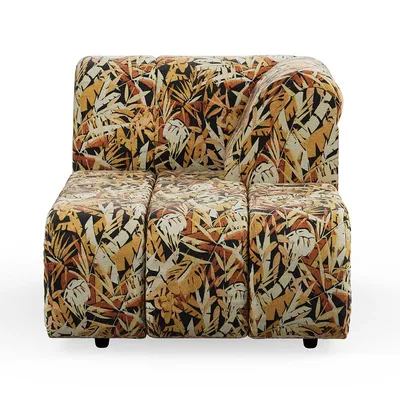 Sofa WAVE element prawy/szezlong - wielokolorowy