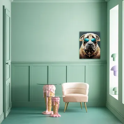 Obraz szklany FASHION DOG 60x80