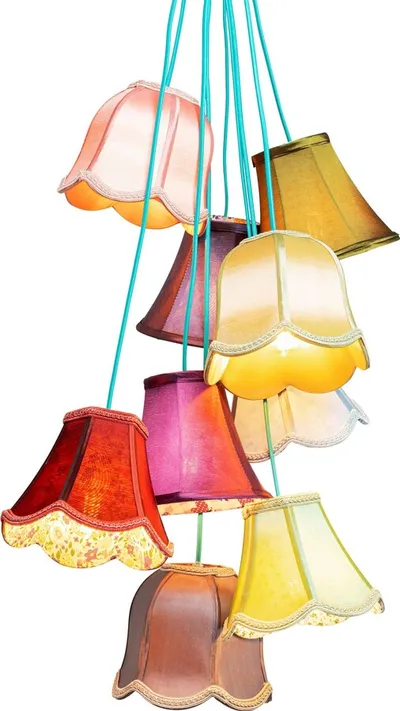 Lampa wisząca SALOON FLOWERS 9 - multikolor