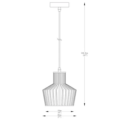 Lampa wisząca DOLIA A8079-GLD - złoty