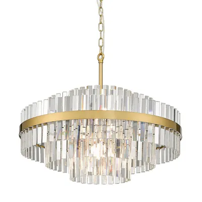 Lampa wisząca CONSTANTINOPLE P0567-12A-2GAC - szczotkowany mosiądz