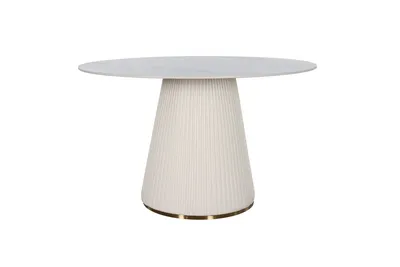 Stół okrągły MODIG 120 cm - biały