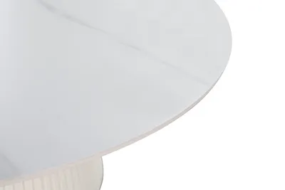 Stół okrągły MODIG 120 cm - biały