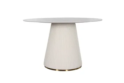 Stół okrągły MODIG 120 cm - biały