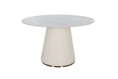 Stół okrągły MODIG 120 cm - biały