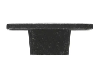 Gałka prostokątna 2411 - żelazo antyczne / wys. 58 mm