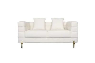 Sofa 2-osobowa NUA N49 bouclé - złamana biel