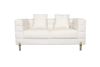 Sofa 2-osobowa NUA N49 bouclé - złamana biel
