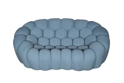 Sofa 2-osobowa NUA - niebieskoszary