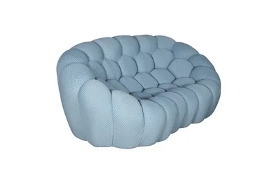 Sofa 2-osobowa NUA - niebieskoszary