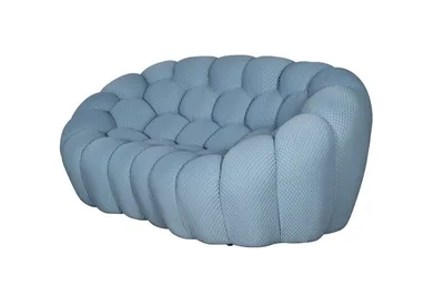 Sofa 2-osobowa NUA - niebieskoszary