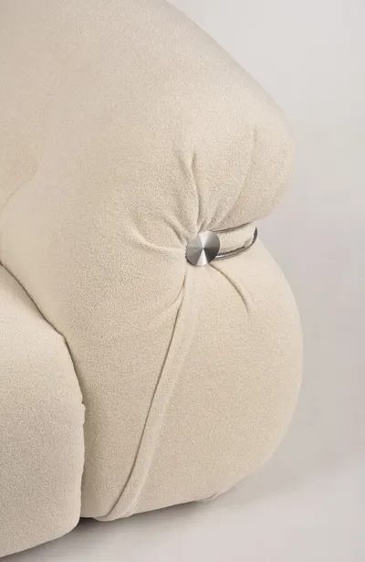 Sofa 3-osobowa NUA N59 bouclé - złamana biel