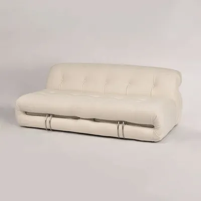 Sofa 3-osobowa NUA N59 bouclé - złamana biel