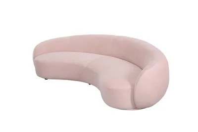 Sofa NUA N77 welur - różowy