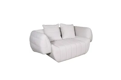 Sofa 2-osobowa NUA N90 welur - złamana biel