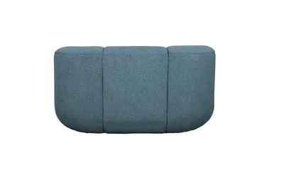 Sofa 2-osobowa szenilowa NUA N88 - niebieski