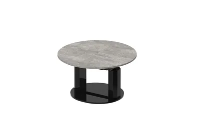 Ławostół PRIMO LUX - szary beton mat/czarny połysk