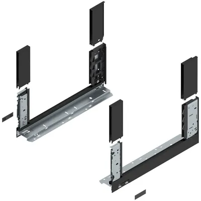Bok szuflady LEGRABOX, wysokość C (177 mm), dł.=400 mm, lewy/prawy, do LEGRABOX free+czarny mat*P/U: 1/5