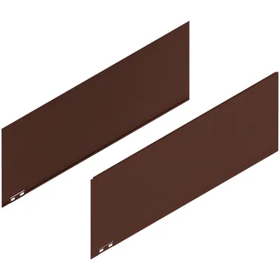 LEGRABOX Element dekoracyjny, wysokość F (241 mm), dł.=650 mm, prawy+lewy+noble rust*P/U: 10