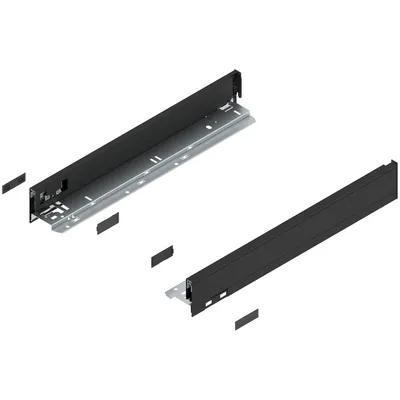 Bok szuflady LEGRABOX, wysokość N (66.5 mm), dł.=450 mm, lewy/prawy, do LEGRABOX pure+czarny mat*P/U: 1/5
