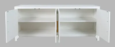 Komoda 4-drzwiowa AVOLA jodełka - biały