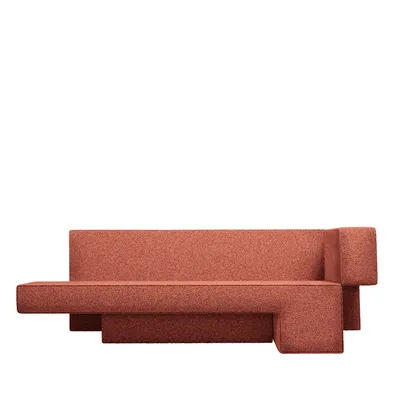 Sofa PRIMITIVE - boucle różowy