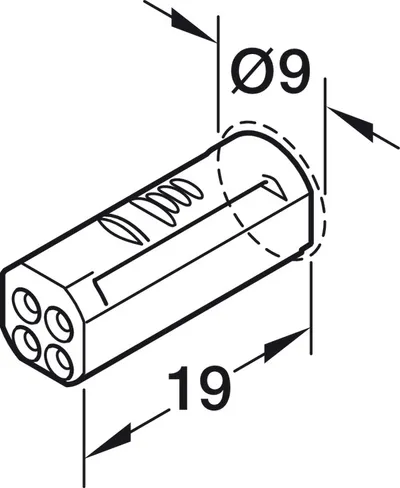 Przewód przedłużający typu Y , Häfele Loox5 / Multi White / 3.5 A  / 12 V / długość przewodu 1,5 m
