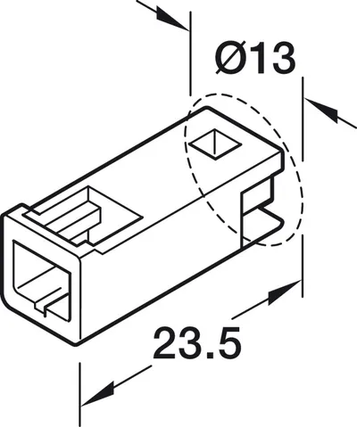 Przewód przedłużający typu Y , Häfele Loox5 / Multi White / 3.5 A  / 12 V / długość przewodu 1,5 m