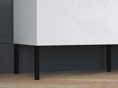 Szafka RTV CLEARING 04 - biały mat/czarny