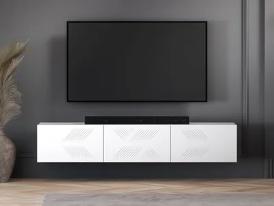 Szafka RTV wisząca CLEARING 07 - biały mat