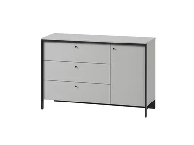 Komoda 1-drzwiowa GRIS GS-04 - szary/czarny