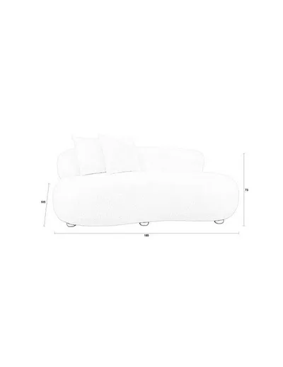 Sofa 2-osobowa NOXX - biały